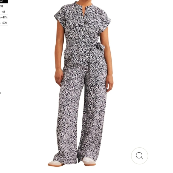 Boden Pants & Jumpsuits Boden Tie Waist Linen Blend Jumpsuit Poshmark